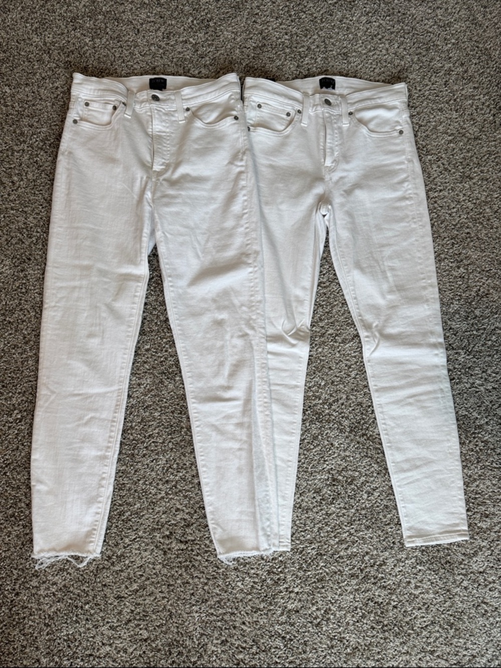 J. Crew White High-Rise Skinny Jeans